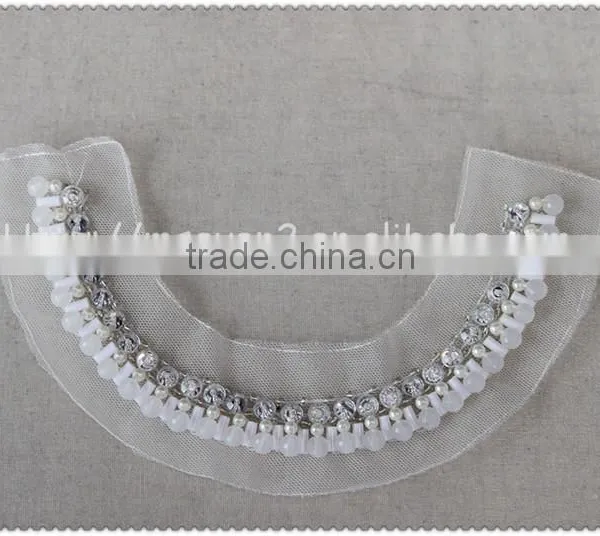 Latest Design Crystal Rhinestone Beaded Collars, Handmade Elegant Rehinestone Beaded Necklace photo-6