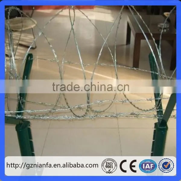 Galvanized Razor Wire Barbed Wire/cheap Galvanized Razor Barbed Wire Bto-22 30 Cbt-60 65(Guangzhou Factory) photo-6