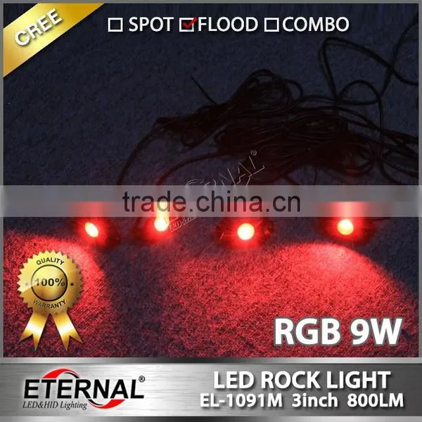 4/6/8/12 POD Rock LED Off Road Jeep ATV Golf Cart Truck Vehicle Rock Crawler Light RGB Rock Light photo-3