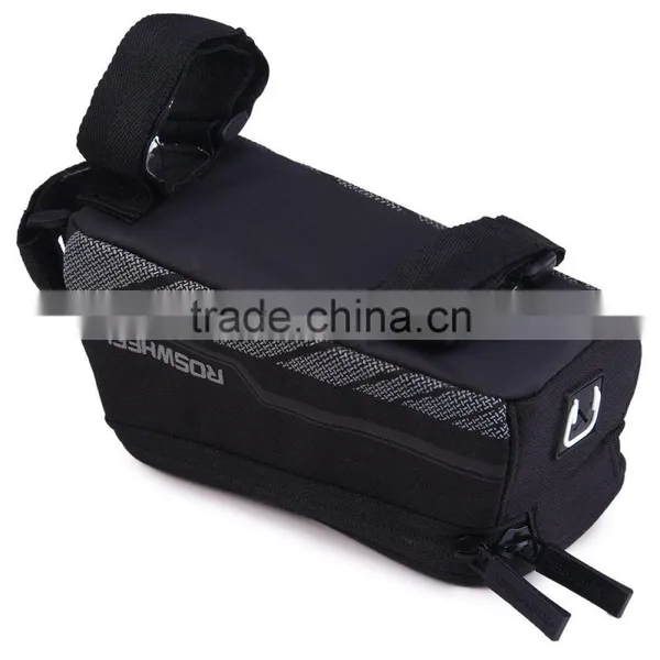 Roswheel Bicycle Mobile Phone Pouch Storage Bag 5.2/5.7inch Touch Screen Frame Front Tube Bicycle Bags photo-5