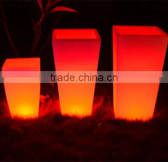 Rechargeable Led Flower Pot With Color Changing Oriental Flower Pots for Whloe Sale photo-3
