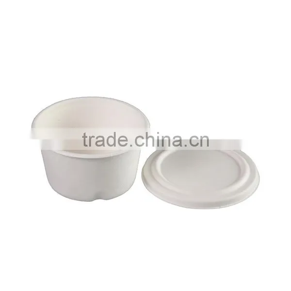 12OZ Compostable Bagasse350ml Deep Bowls With Bagasse Lid L047 photo-6