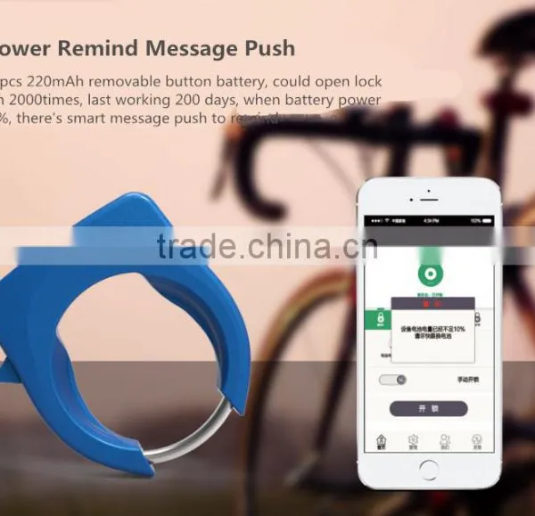 Smart Anti-theft Bluetooth Bicycle Lock, Fashion Horseshoe Design Bicycle Electric Lock With Alarm For Wholesale photo-5