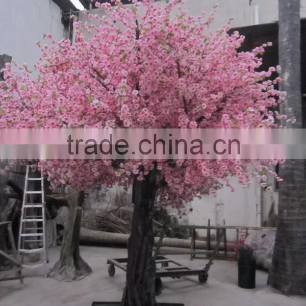 Street Landscaping Festival Decoration Outdoor Silk Peach Blossom Tree photo-2