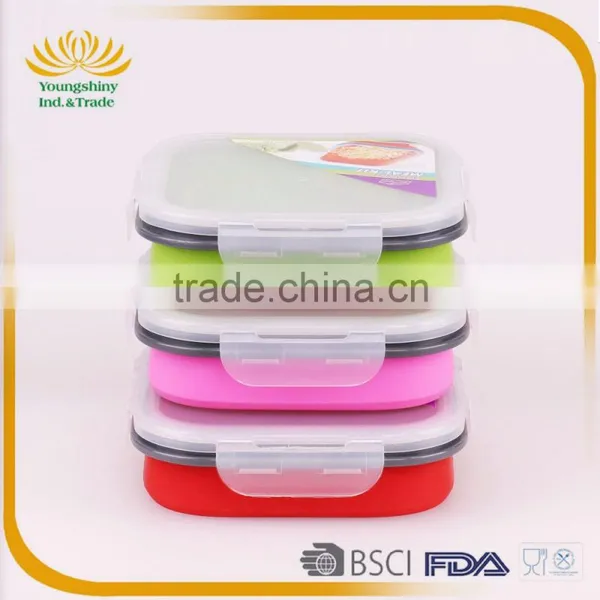 Silicone Collapsible School Lunch Box photo-2