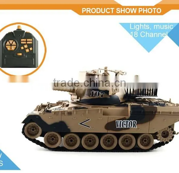 2015 Hot Sale High Quality 2.4G Remote Control Mini18 CH Military Tank Toys vs Heng Long Tank,RTH217850 photo-2
