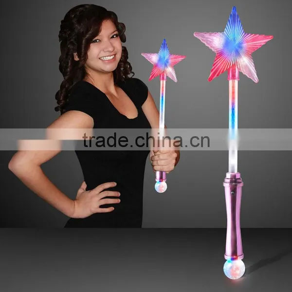 Wholesale OEM Plastic Kids Led Magic Wand Super Star Princess Led Wand photo-2