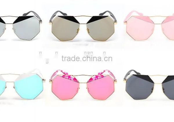 2016 New Fashion Dazzle Colour Hexagon Sunglasses Fine Really Membrane Cycling Beach Sunglasses Outdoor Sports Mirror photo-6