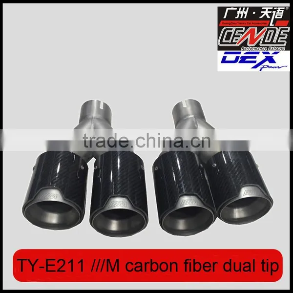 Auto Tuning Carbon Fiber Exhaust Tips Laser M for Bmw photo-3