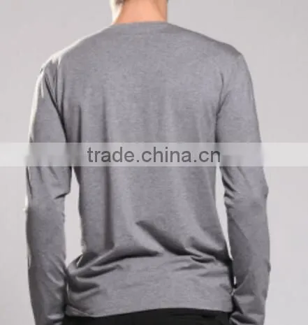 Promotional Custom Printing Unisex T Shirts/Male V Thin Mercerized Cotton Shirt Collar photo-3