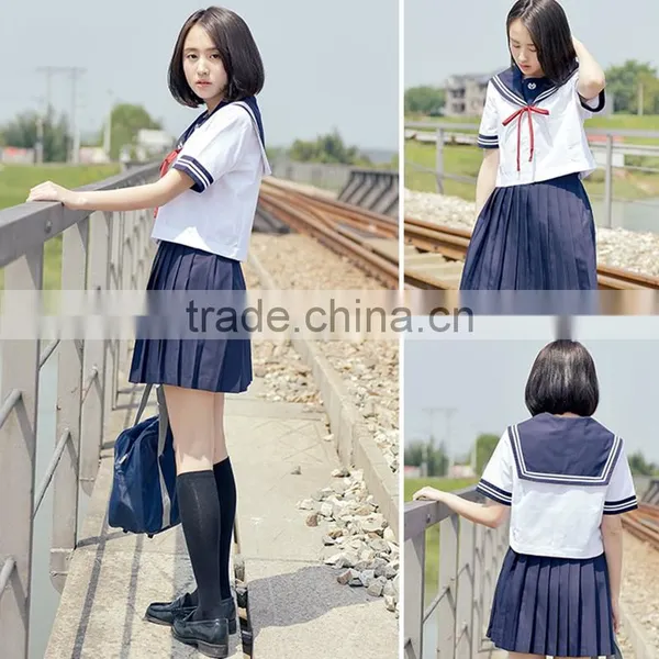 Custom Stylish Design School Sailor Suit photo-3