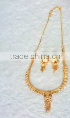 Fancy Micro Gold Plated Necklace and Pendant Sets photo-4