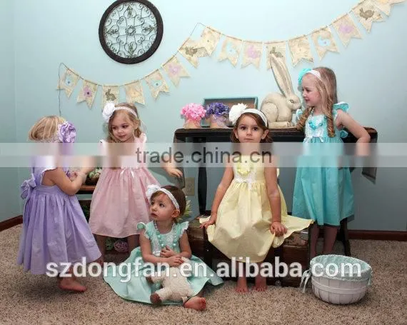 Wholesale Boutique Girl Clothing Girls Party Dresses Easter Boutique Outfits 2017 photo-4