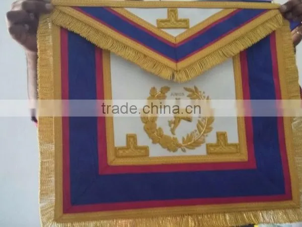 Mark Grand Officers Apron,Wreath Embroidered Apron photo-2
