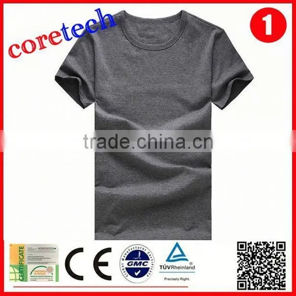 Anti-pilling Cheap High Quality Plain T-shirt Factory photo-2