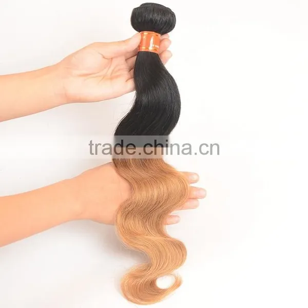 Best Selling Cheap Two Tone Body Wave Colored Brazilian Hair Weave For Sale photo-3