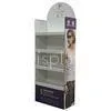 Paper Corrugated Board Merchandise Display Floor Stand Rack Glossy Lamination Printing