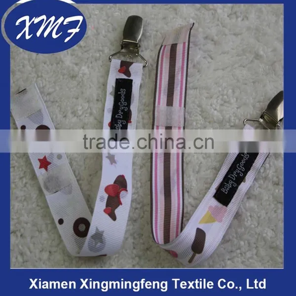 Fashion Printing Pacifier Holders Baby Nipple Type Pacifier Clip Baby Bottle Type Pacifier Clip photo-2
