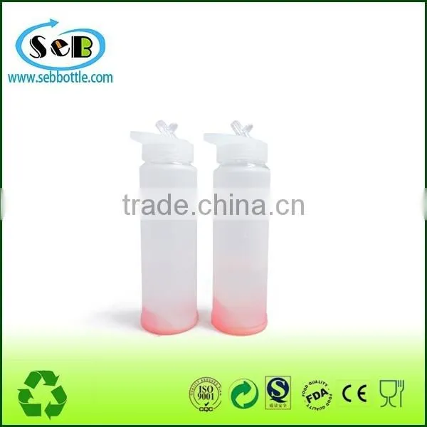 Smart Color Changable Glass Bottle With Silicone Jacket , Borosilicate Glass Drinking Bottle , Glass Camping Bottles photo-2