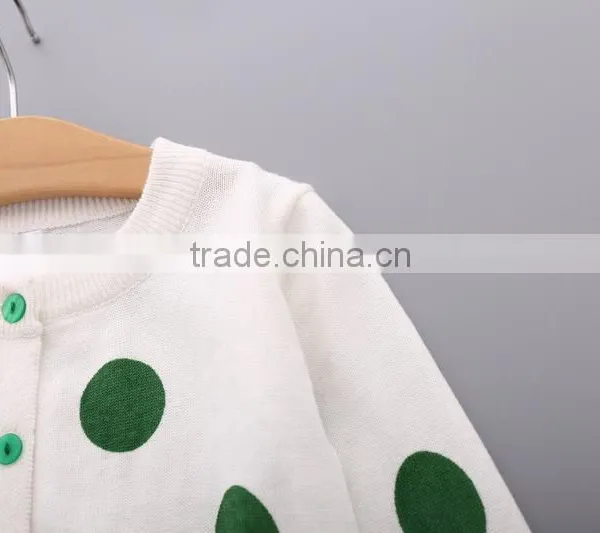Children Clothing Tops Design Woolen Hand Knit Neck Sweater for Girls photo-5