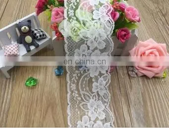 7.5CM WIDE WHITE LACE TRIMEXQUISITE VINTAGE GAUZE EMBROIDERY LACE DECORATION GARMENT ACCESSORIES 1YARD/LOT photo-3