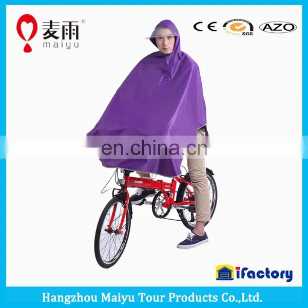 Maiyu Waterproof Windproof Cheap Bike Rain Poncho photo-3