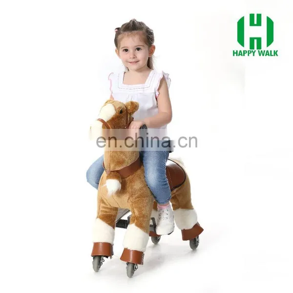 HI Outdoor Playground Ride on Mechanical Horse Furry Animal for Children photo-6