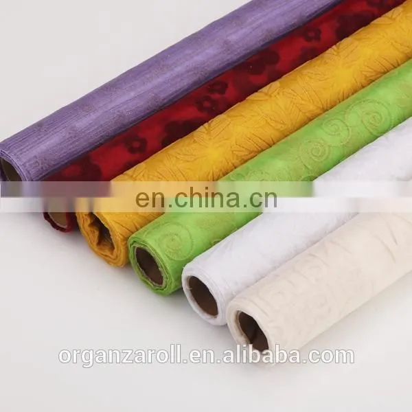 Fashion Design Flower Spraying Organza Dress Fabric photo-2