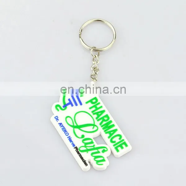 Custom Plastic 3D Soft Pvc Rubber Name Keychain Manufacturers in China photo-4