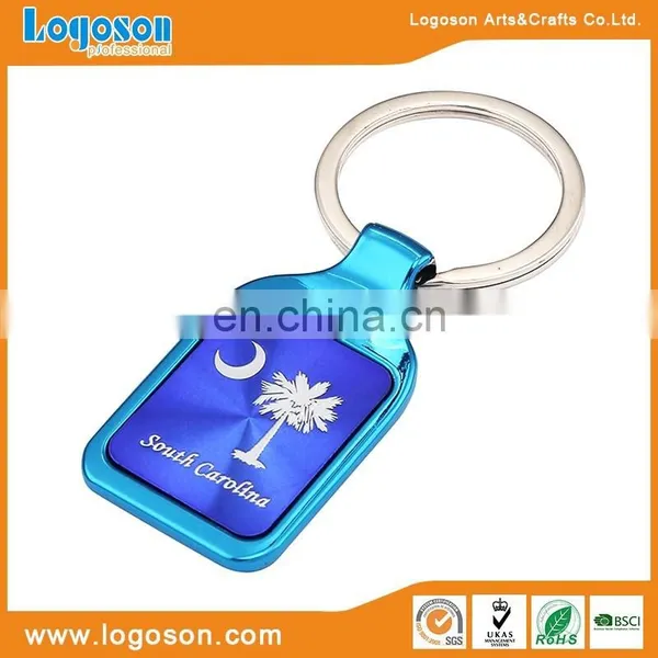 Loverly Ocean Wold Epoxy Fish Printing Metal Keychain Keyrings photo-5