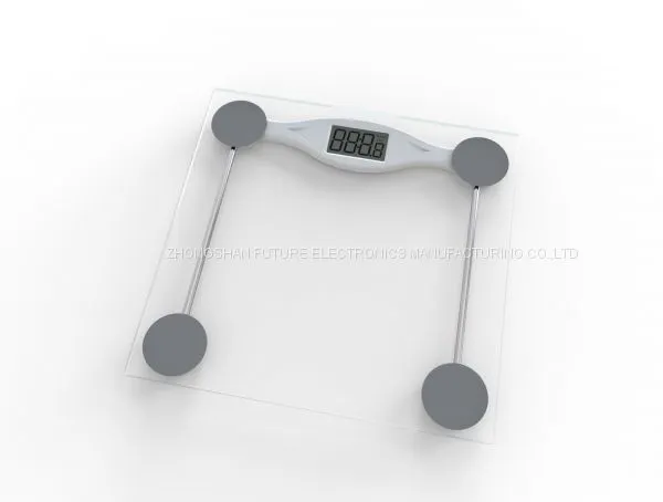 Tempered Glass LCD Display Digital Bathroom Scale