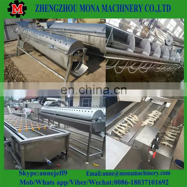 Stainless Steel Chicken Paws Feet Skin Removing Machine/chicken Feet Production Line photo-4