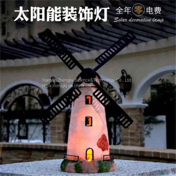 SOLAR LIGHTHOUSE Polyresin GardenFashionabl Decoration Automatic Rotation Soalr Light Angel Season Powered Soalr Garden Stake Lights