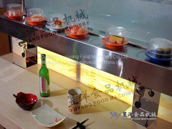 Sushi Conveyor Factory Food Delivery System Sushi Packing Machine: Michaeldeng@gdyuyang.com photo-5
