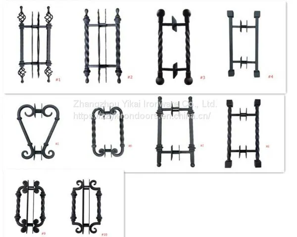 #002 Fashion Custom Wrought Iron Door photo-3