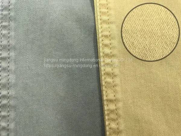 97%Cotton 3%Spandex Slub Sateen Fabric photo-2