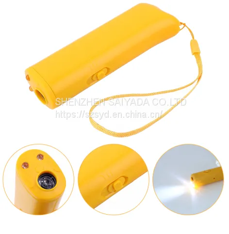 Pet Dog Repeller Anti Barking Stop Bark Training Device Trainer LED Ultrasonic 3 in 1 Anti Barking Ultrasonic Without Battery photo-2