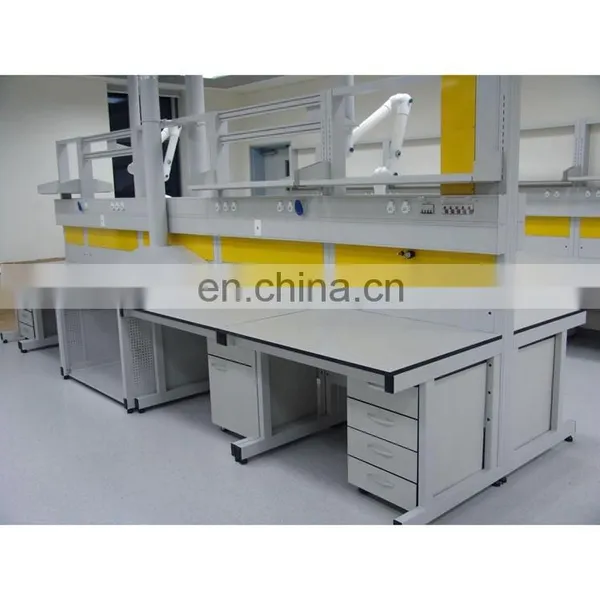 Chemical Metal Work Bench Laboratory Bench With Reagent Rack photo-3