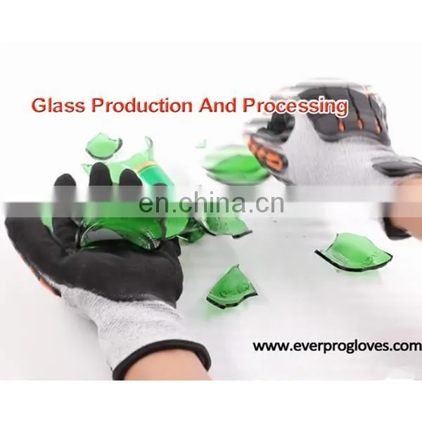ANSI A2 Cut Resistant Winter Thermal Safety Impact Gloves photo-4