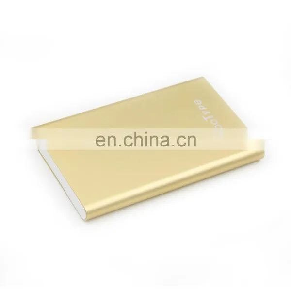 2020 Oem Logo Printing Aluminum Power Bank Colorful Super Thin Metal Power Charger Laser Print Charger photo-4