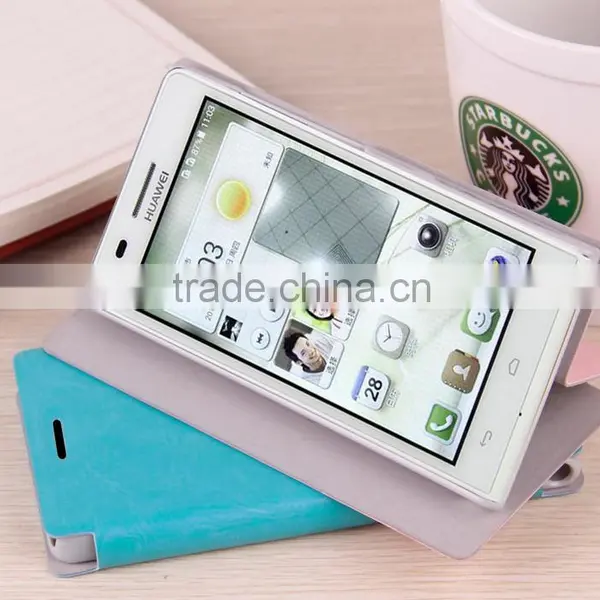 MOFi Case Celular Housing for Huawei Ascend G6, Mobile Handset Coque Flip Leather Back Cover for Huawei G6 photo-2