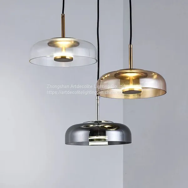 Artdecolite Modern LED Glass Hanging Pendant Light Fixtures photo-5