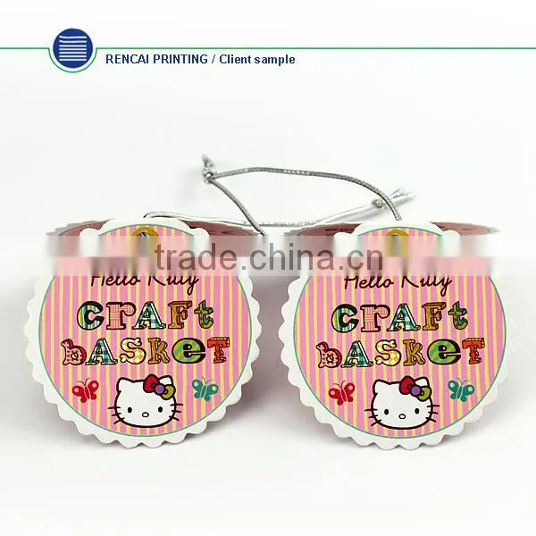 China Fashion Design CUstom Eco-Friendly Paper Clothing Hang Tag photo-3