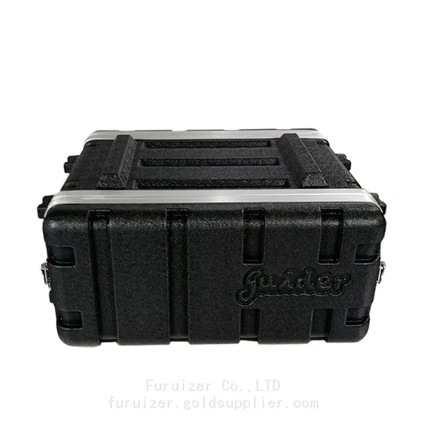 ABS-4UM 12”Light Weight Plastic Amplifier Aviation Case 4U AMP Flight Rack Case With 4 Twist Locks and 2 Carry Handles photo-3