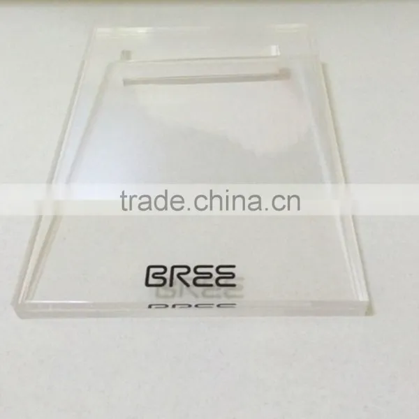 Acrylic Price Tag Holder Stand Clear Acrylic Sign Holder Desk Label Leaflet Holder RSH004 photo-2
