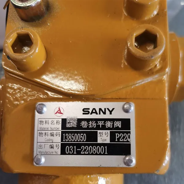 SANY Hydraulic Balance Valve 13850050 | Genuine Truck Crane & Excavator Spare Parts photo-3