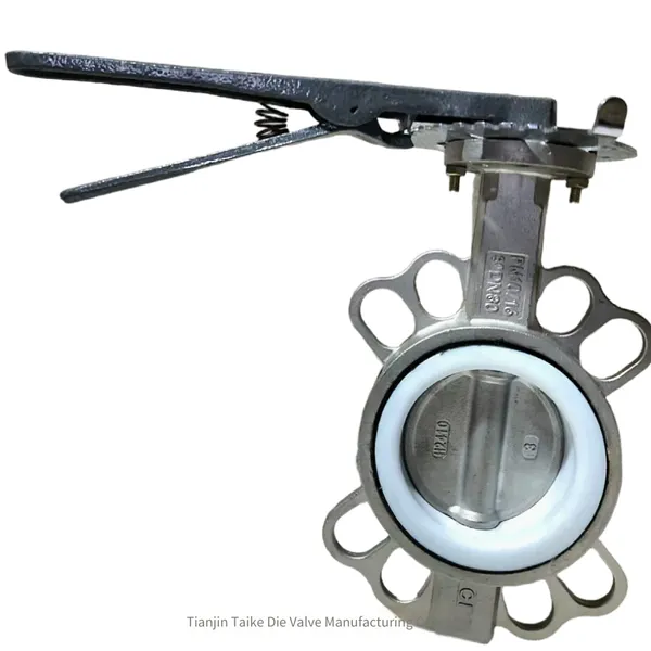 Jintaike Factory Directly Supplies Manual Ptfe Butterfly Valve D71f With High - Quality Frp Ptfe Valve Seat, Fluorine - Lining Available photo-3