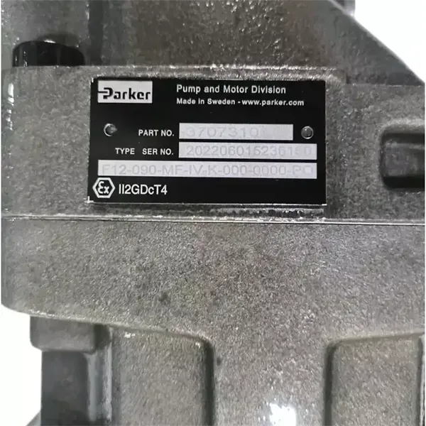 Parker F12 F12-030 F12-040 F12-060 F12-080 F12-090 F12-110 F12-150 Hydraulic Pump Motor F12-090-MF-IV-K-000-0000-PO 3707310 photo-2