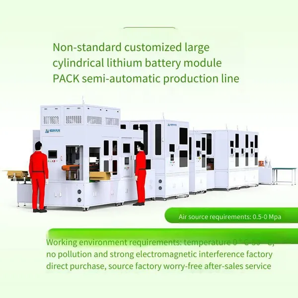 Semi-automatic Production Line for Large Cylindrical Lithium Battery Module Pack, Production Line for Cylindrical Battery Module Pack photo-3