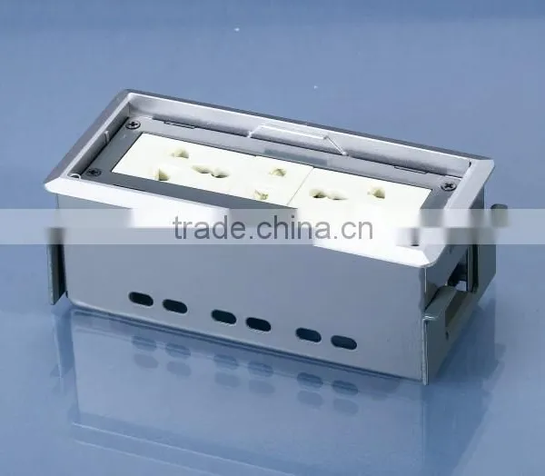 High Quality Multi-function Rj45 Office Electric Desktop Flip Table Socket photo-2